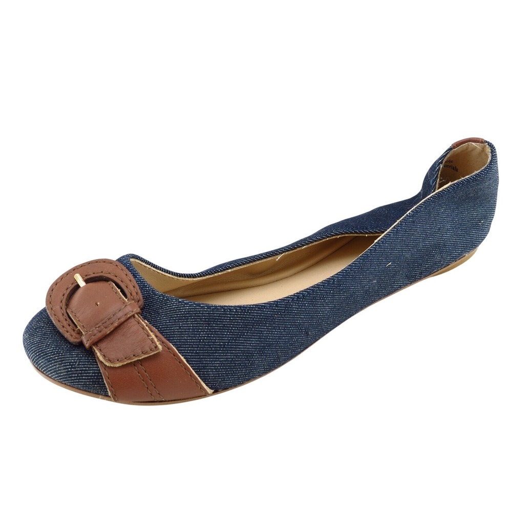 Kelly & Katie Women's‎ 8.5M Blue Fabric Flats Casual Comfort Shoes